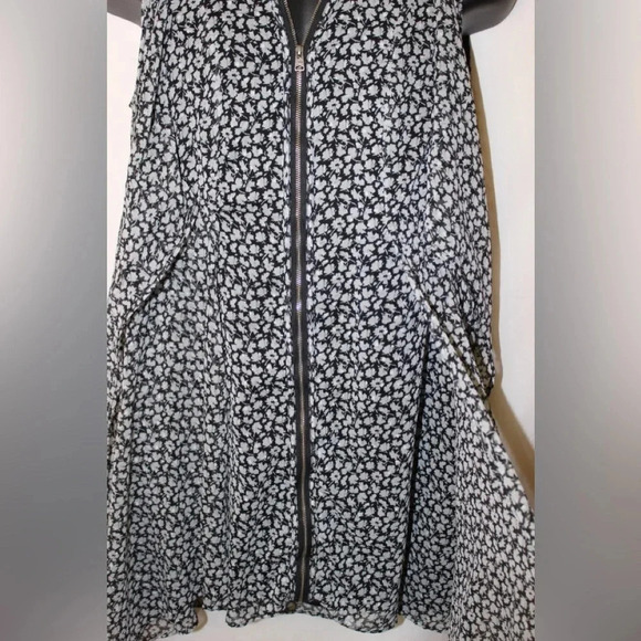 Women’s AllSaints Jayda Scatter Floral Sleeveless Spring Sundress Size Large - Picture 8 of 13